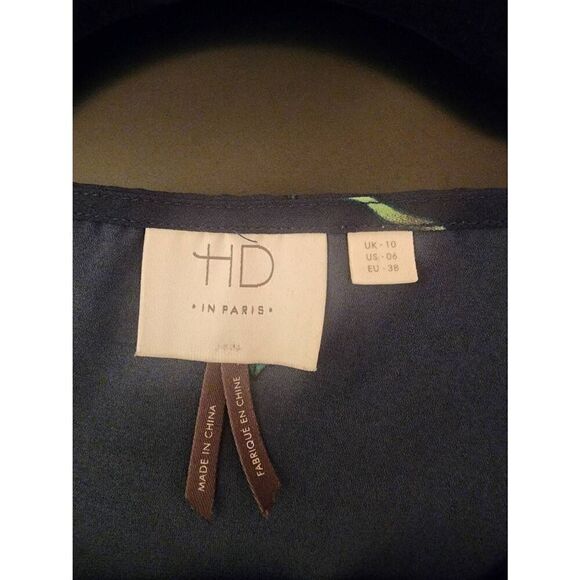 Anthropologie HD in Paris Eira green floral blouse size 6 - Picture 5 of 9